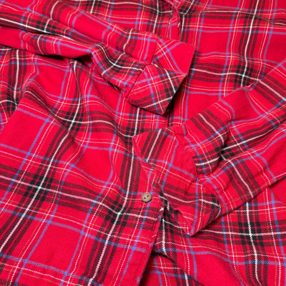 J Jill Sleep Womens Size Small Red Plaid Pajama Set Sleepwear Cozy Loungewear - Picture 7 of 11
